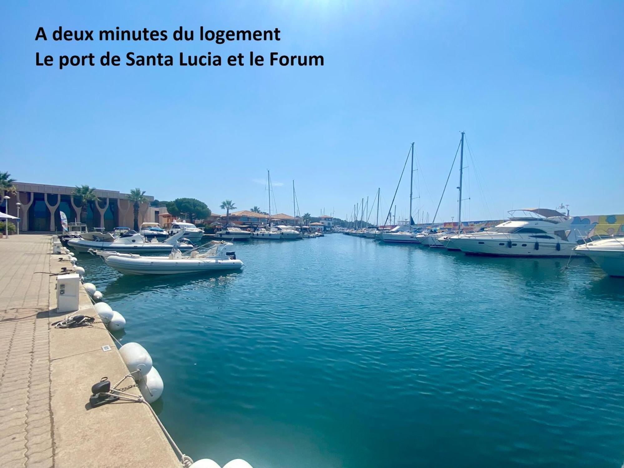Appartement Face Mer Et Port Santa Lucia Climatise Et Wifi Saint-Raphaël Extérieur photo